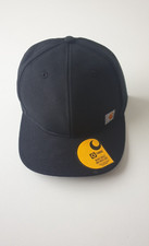 Carhartt Black Unisex Firm Duck Flat Brim Cap