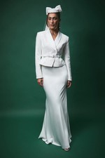 Coast Ivory Fluid Skirt Womens