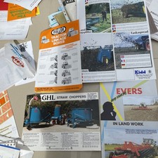 Vintage farming x4 brochures GhL chopper,1985-Evers sub soiler,Kidd machinery