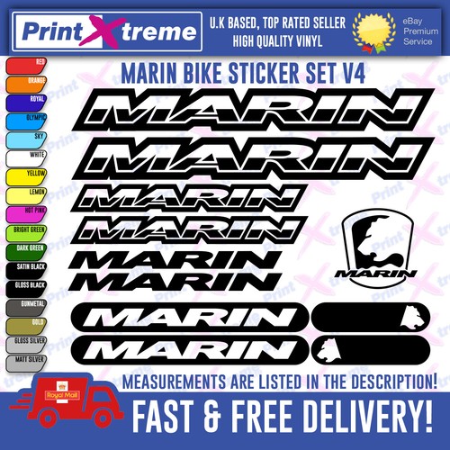 Marin bikes stickers decals - marin,