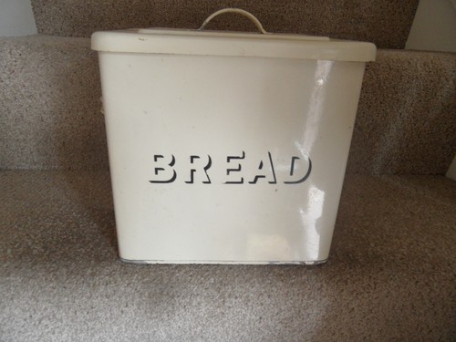 Vintage 30s 50s enamel bread - 50s,