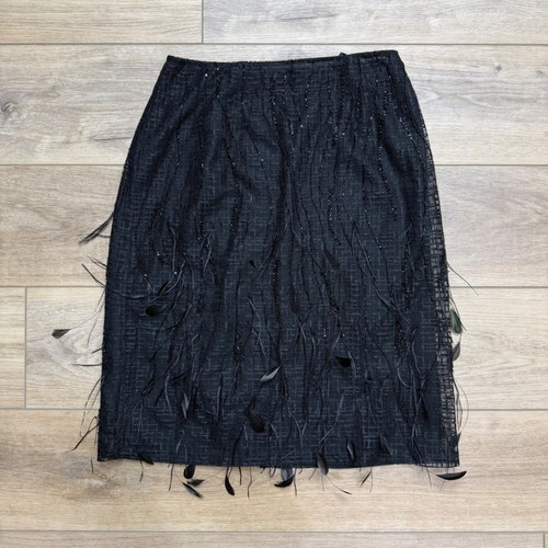 Black beaded lace - black,