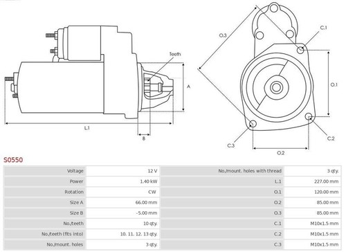Fits autostarter s0550 - ✅fits,