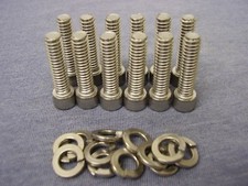 Ford Essex V6 STAINLESS STEEL CAP Head Alloy Rocker Cover Bolts & Washers (12)