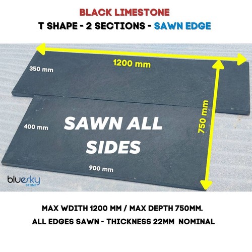 Black natural stone - natural, shape