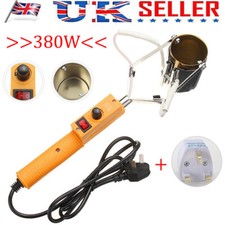 380W Electric Lead Melting Pot Solder Furnace Casting Heads Tin Adjustable Temp