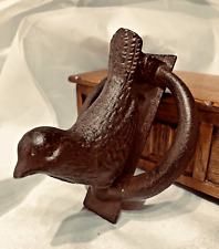 Cast Iron Metal Ornamental Bird Door Knocker