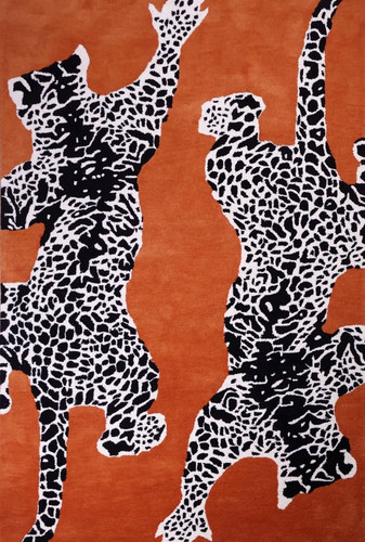 Climbing leopard rug hand - climbing,