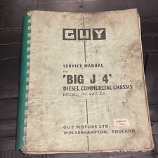ORIGINAL WORKSHOP SERVICE MANUAL THE GUY BIG J 4T 437/2.6 COMMERCIAL CHASSIS D10