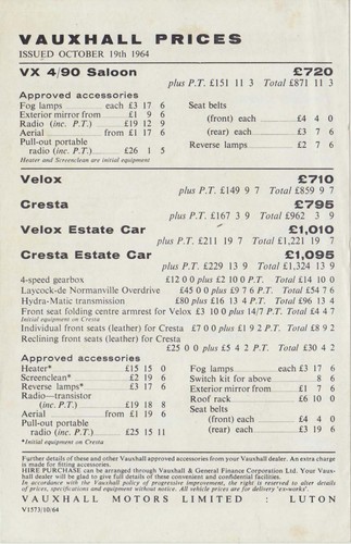 Vauxhall range original - vauxhall,