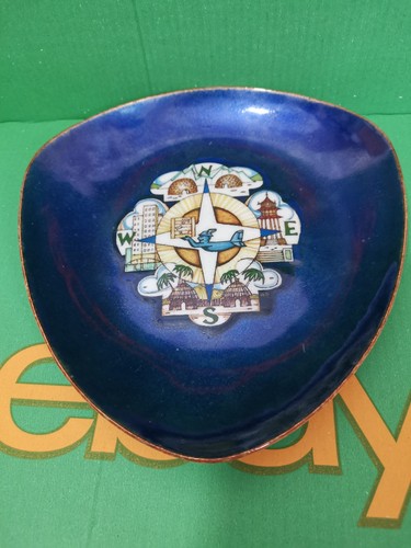 Vintage dark blue compass - blue,