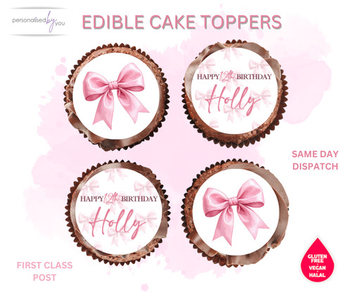 Edible cupcake toppers - edible,