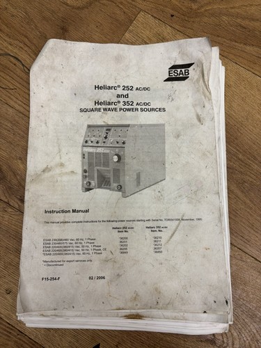 Murex esab tig welder 252 - esab,