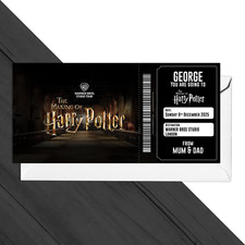 Harry Potter Studio Tour Ticket Personalised Birthday Surprise Voucher Gift Idea