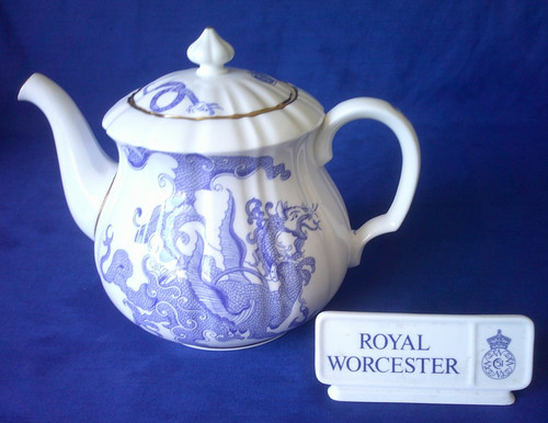 Royal worcester blue dragon - 'blue, dragon'