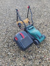 Small electric lawn mower used