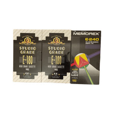 Blank VHS Tapes 2X Studio