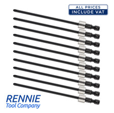 10 Pack x PH2 130mm Autofeed Screwdriver Bits For Makita DFS250 DFS452