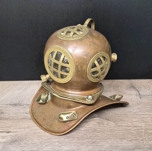 Vintage divers helmet copper - divers,
