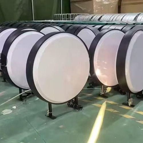 Double sided round illuminated - double,