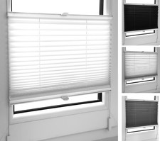 Pleated Blinds White Black