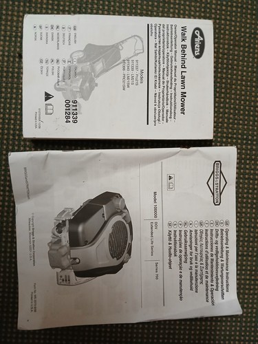 Ariens lawnmover manual walk - ariens,
