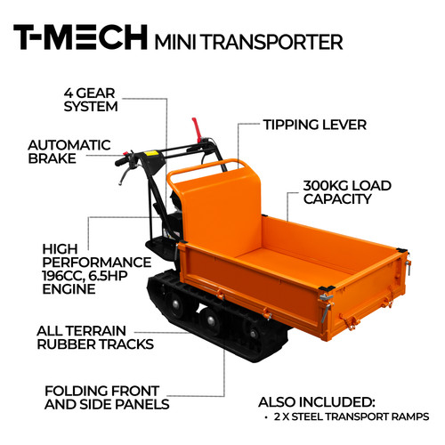 Power barrow tracked mini - power,