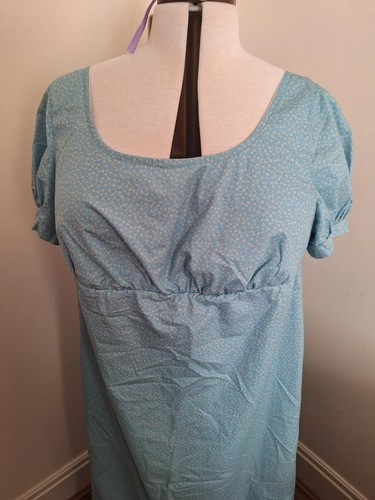 Teal regency inspired dress - teal,