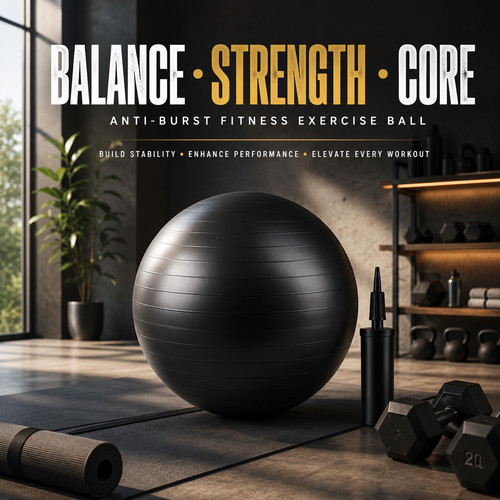 75cm fitness exercise ball - fitness,