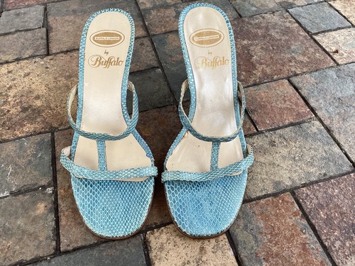 Vintage buffalo heel mule - buffalo,