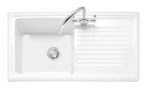 Bower white ceramic bowl - ceramic,
