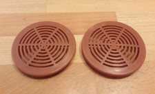 2 Ventilation Grilles Plastic – Diameter approx. 7 cm – Vintage Caravan e.g. Tabbert