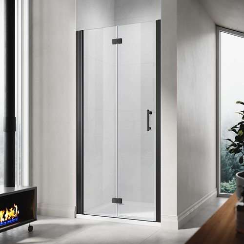 Frameless fold shower door - frameless,