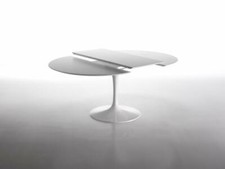 SAARINEN EXTENDABLE LIQUID LAMINATE TULIP TABLE CM 100 TO CM 145 X 100 