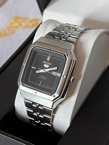 Seiko 6309 5720 black square - 6309,