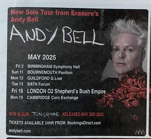 Andy bell erasure live - bell, tour