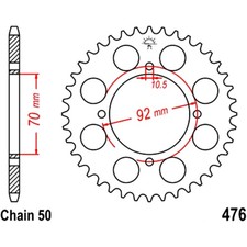 JT Sprockets Sprocket 41 Tooth 530 Pitch for: Kawasaki Z S3 KH ZZR GP Mach 2