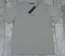 Men's Replay Grey Crew Neck Logo T Shirt Large