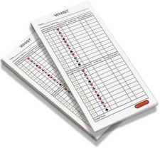 Whist Score Pads / Scoring Cards (Twin Pack - 100 Sheets)