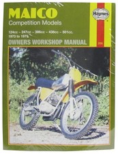 Haynes Workshop Manual For MAICO COMPETITION MODELS 125-500CC 1973-75