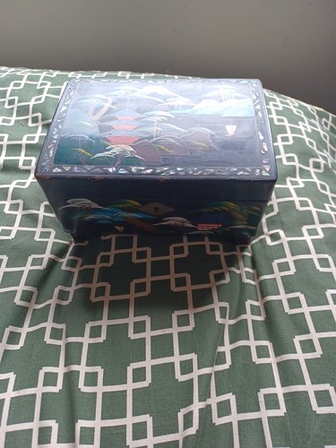Vintage japanese black lacquer - vintage,