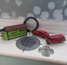 Vintage Schuco Clockwork Wind up Toy Car Set Varianto Box Track Wire & Vehicles