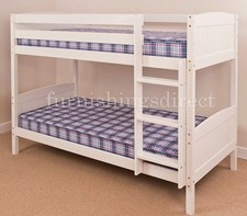 2FT6 SHORTY WHITE BUNK BED