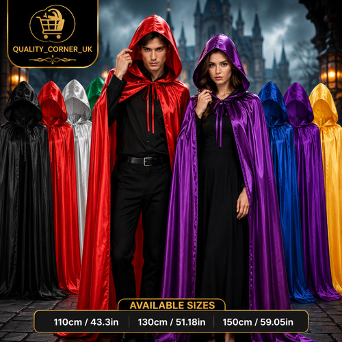 Halloween hooded cloak - hooded,