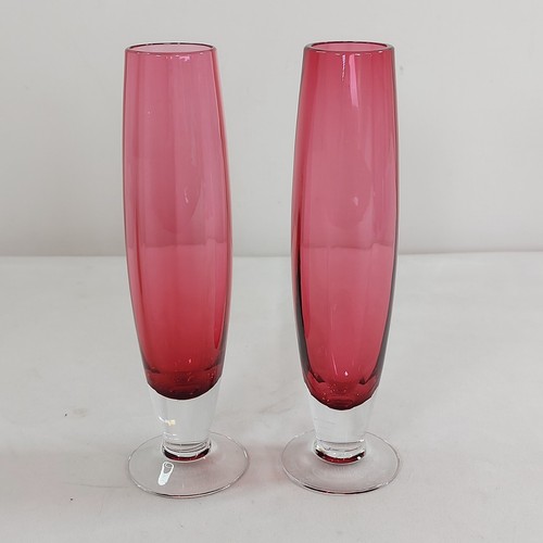 Dartington crystal bud vase - bud, x2