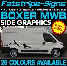 to fit PEUGEOT BOXER L2 MWB GRAPHICS STICKERS STRIPES DECALS CAMPERVAN MOTORHOME