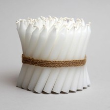 Box of 50 White Chime Candles