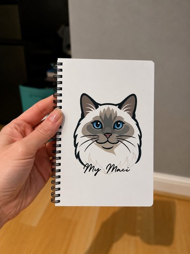 Ragdoll cat lined - cat,