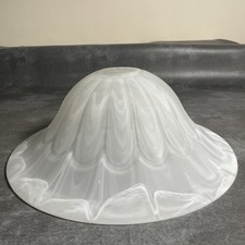 Large Vintage Dome Glass Lampshade. 31cms Diameter. Pre Owned