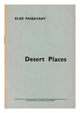 Passavant, Elise Wüste Places / Von Passavant 1964 Erste Ausgabe Taschenbuch